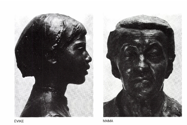 Katalógusképek 1984 – Évike portréja (1972) és Mama portéja (1975)
